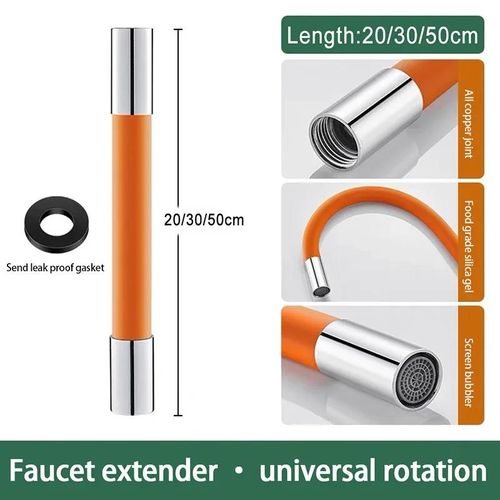 Flexible Tube de Robinet de Cuisine – Tuyau de Pulvérisation Rotatif à 360°