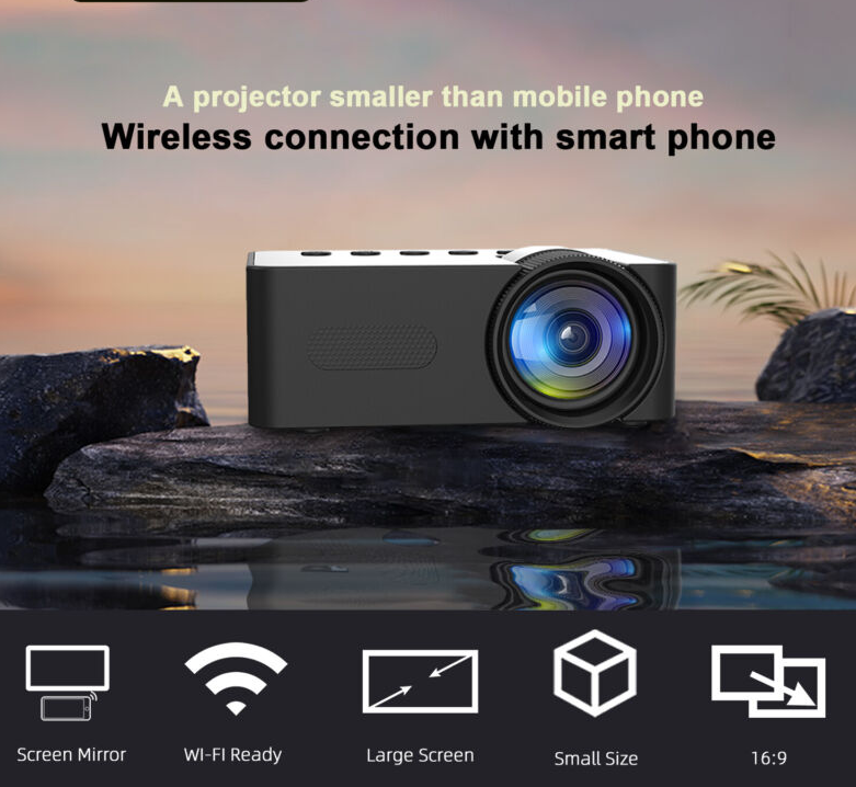 Mini Projecteur Portable – Image Claire et Connexion Wi-Fi