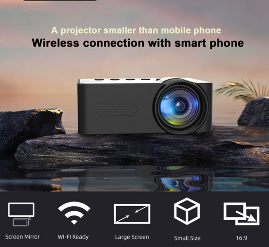 Mini Projecteur Portable – Image Claire et Connexion Wi-Fi