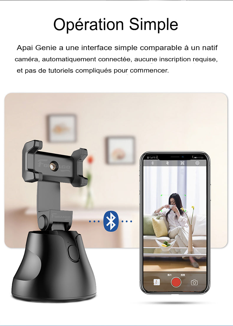 Support de suivi automatique Apai Genie – Stabilisateur intelligent pour smartphone