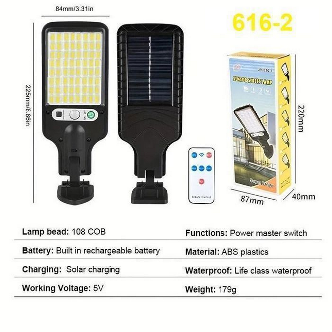 Applique Solaire avec Détecteur de Mouvement  & Télécommande