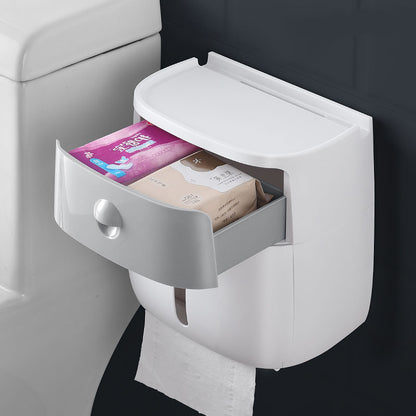 Porte-papier toilette multifonction avec rangement